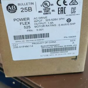 Allen-Bradley 25B-D1P4N114 PowerFlex 525 Adjustable Frequency AC Drive