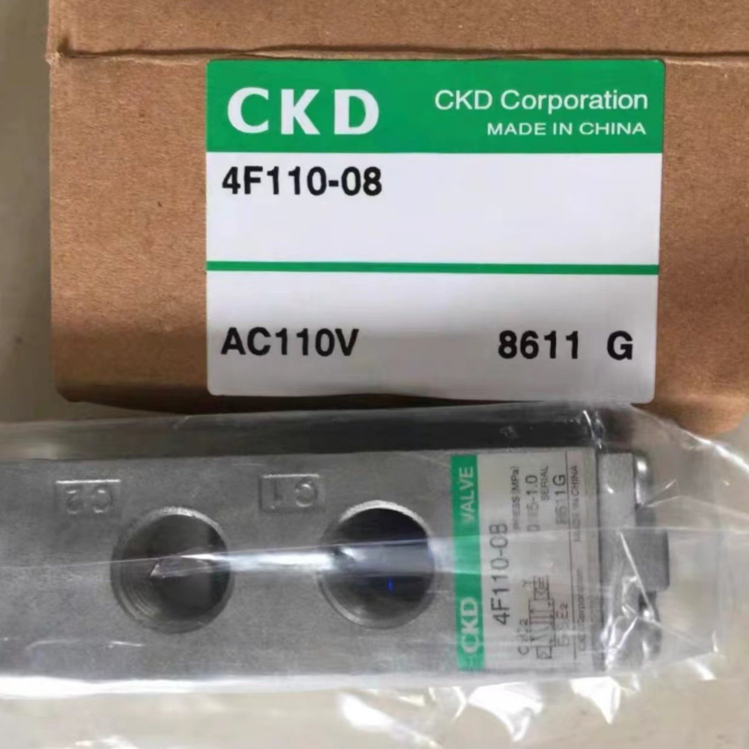4F110-08 AC110V AIRTAC Pilot Solenoid Valve