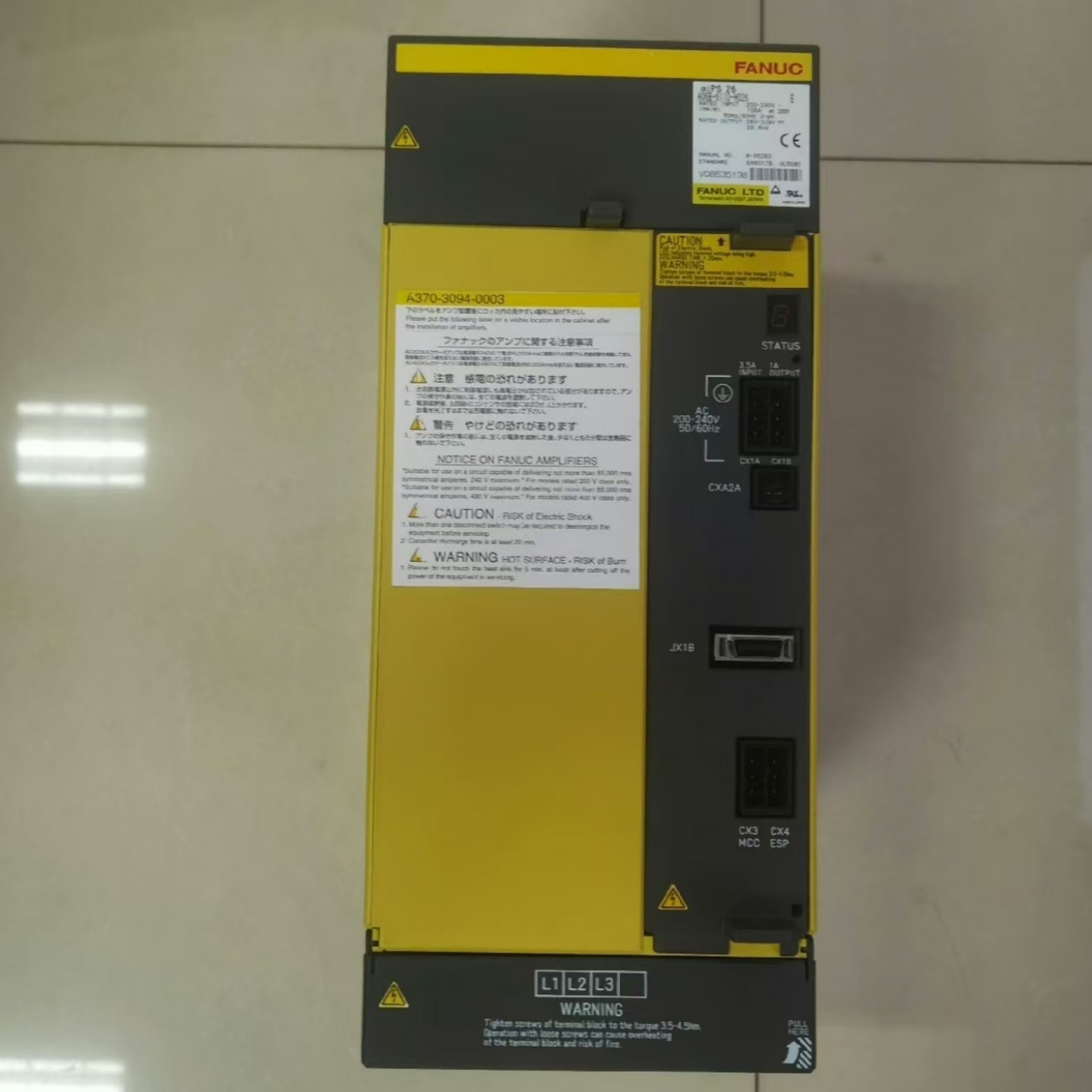 FANUC A06B-6110-H026 industrial Alpha i Power Supply Module