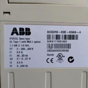 ACS310-03E-03A6-4 ABB Variable Frequency Drive