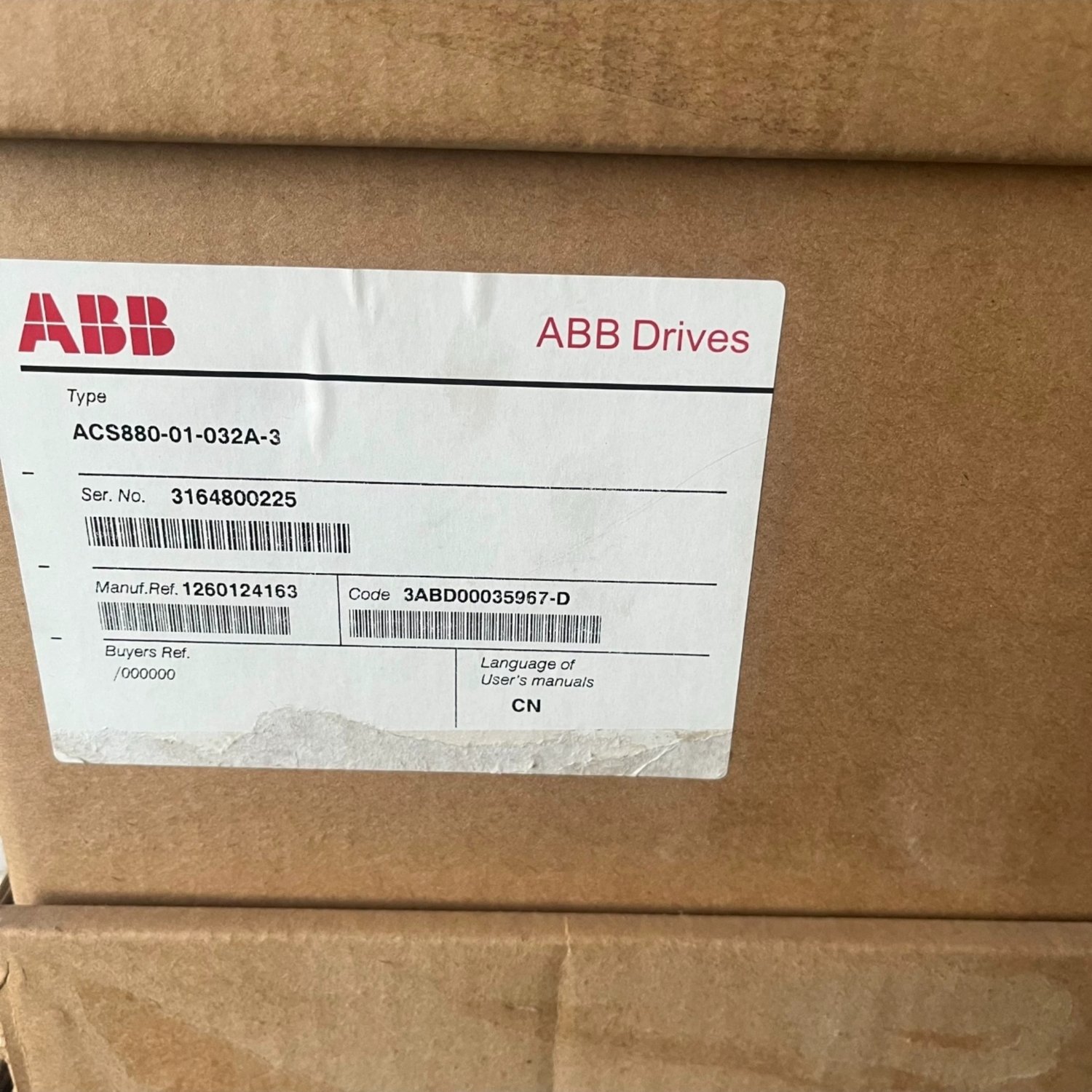 ABB ACS880-01-032A-3 Industrial AC Drive