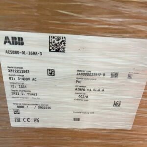 ABB ACS880-01-169A-3 wall-mounted low-voltage AC industrial single drive