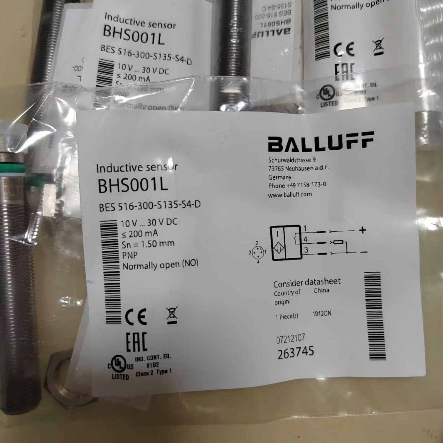 BES 516-300-S135-S4-D BALLUFF Inductive Proximity Sensor - Image 4