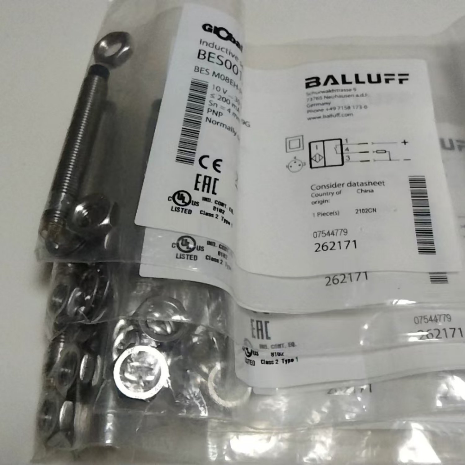 Balluff BES001J Inductive Proximity Sensor (BES M08EH-PSC40F-S49G) - Image 4