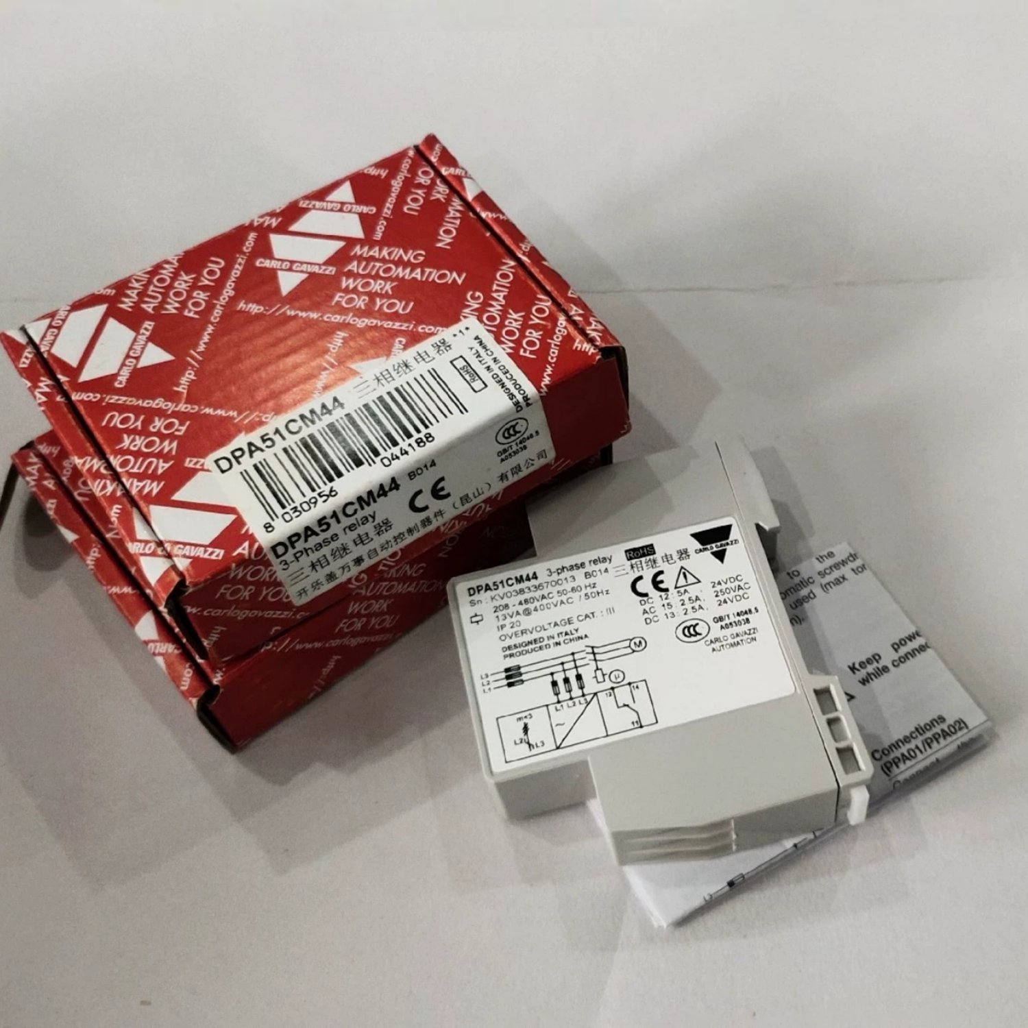 DPA51CM44B014 CARLO GAVAZZI Phase Monitoring Relay - Image 2