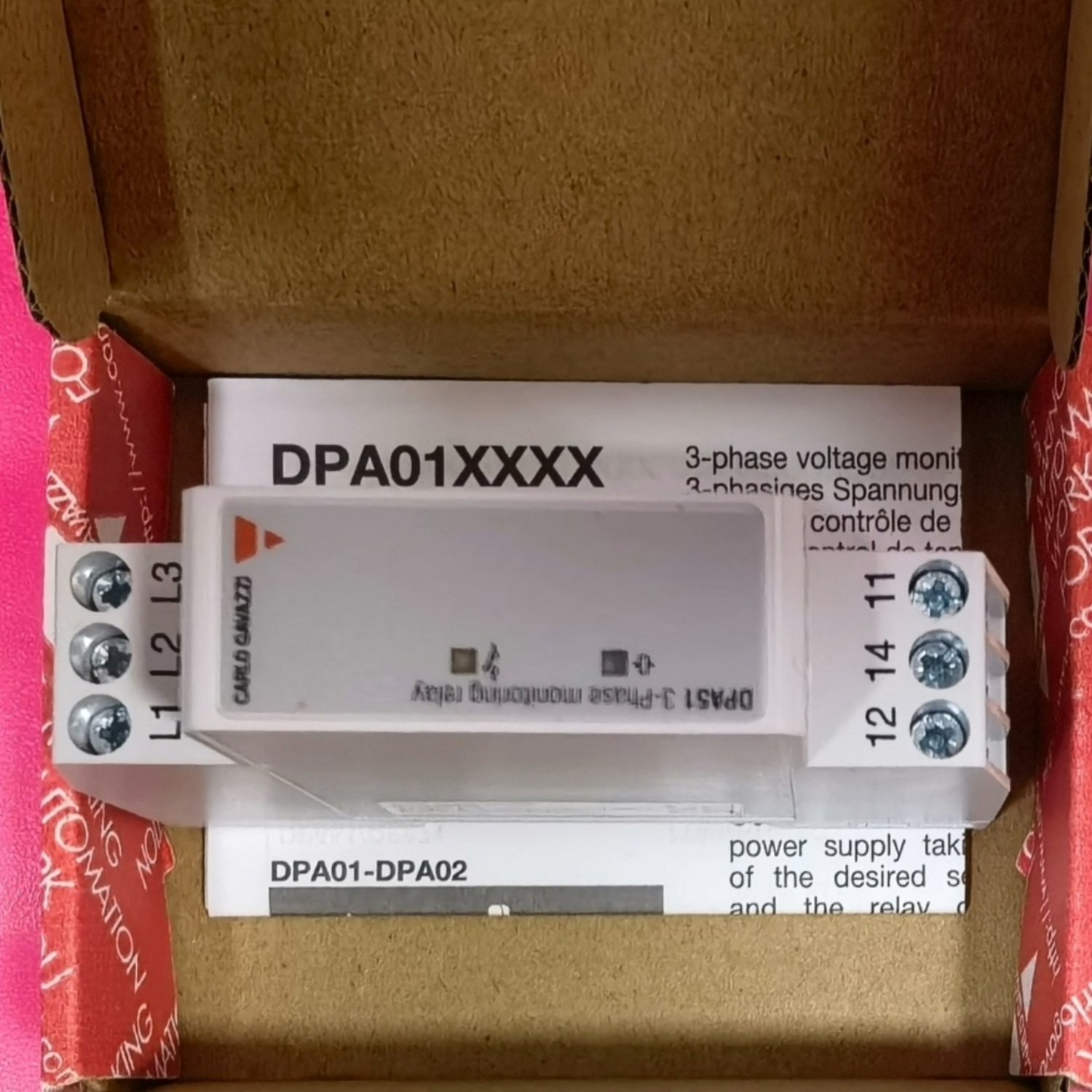 DPA51CM44B014T CARLO GAVAZZI Phase Monitoring Relay - Image 2
