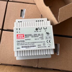 MEAN WELL DR-30-15 30-watt single-output industrial DIN Rail power supply