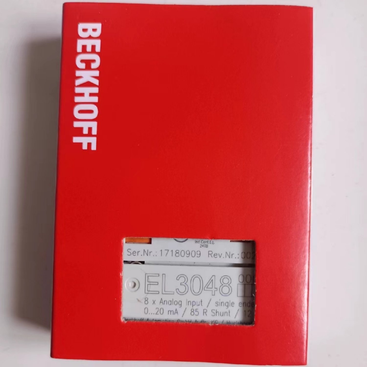 Beckhoff Automation EL3048 8-Channel Analog Input EtherCAT Terminal
