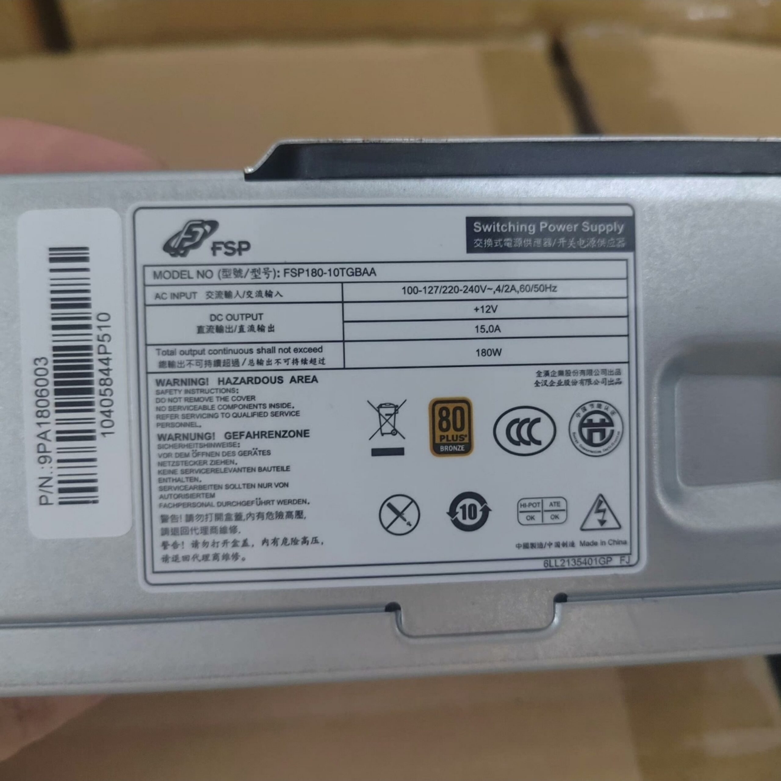 FSP FSP180-10TGBAA Server Power Supply - Image 2