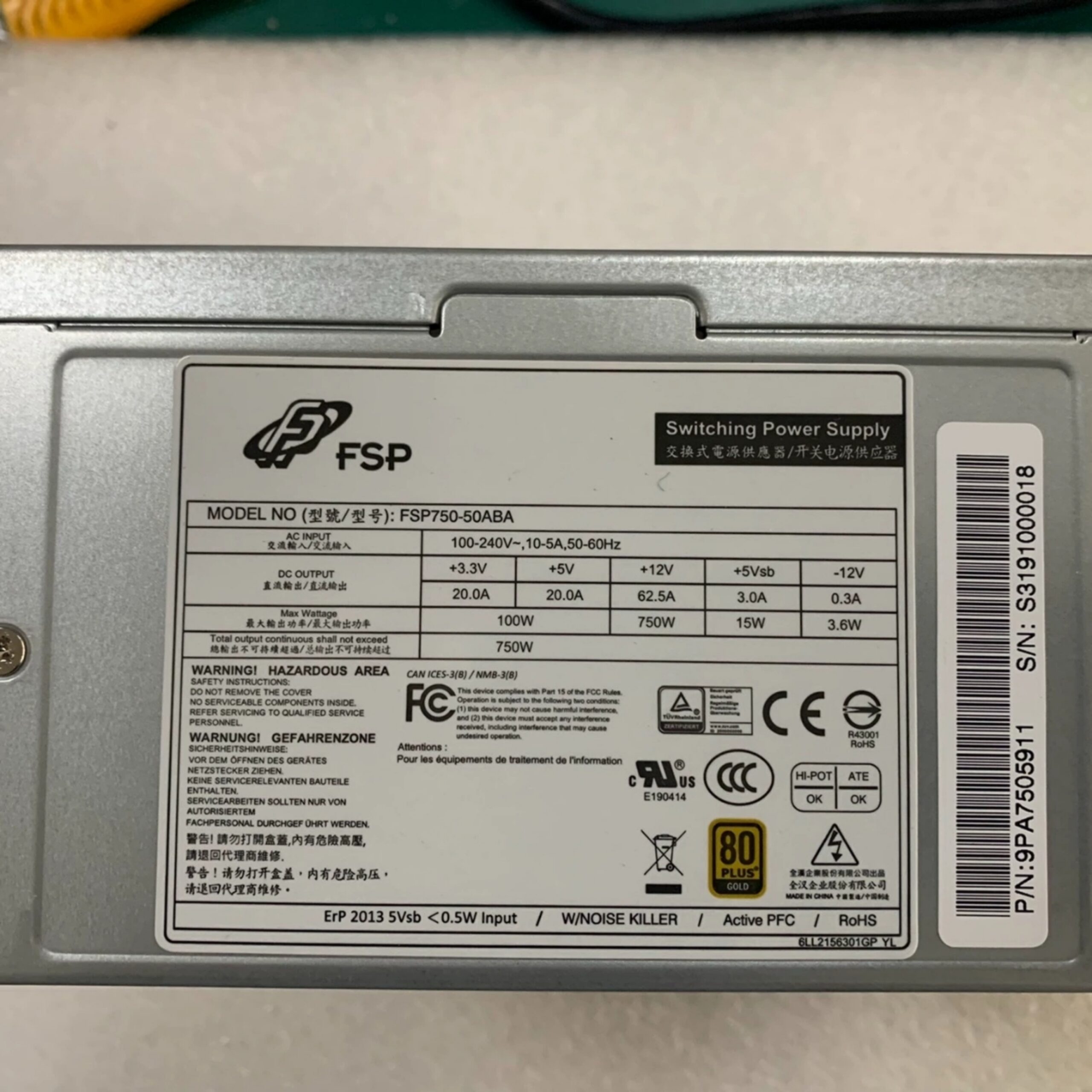 FSP FSP750-50ABA ATX Power Supply