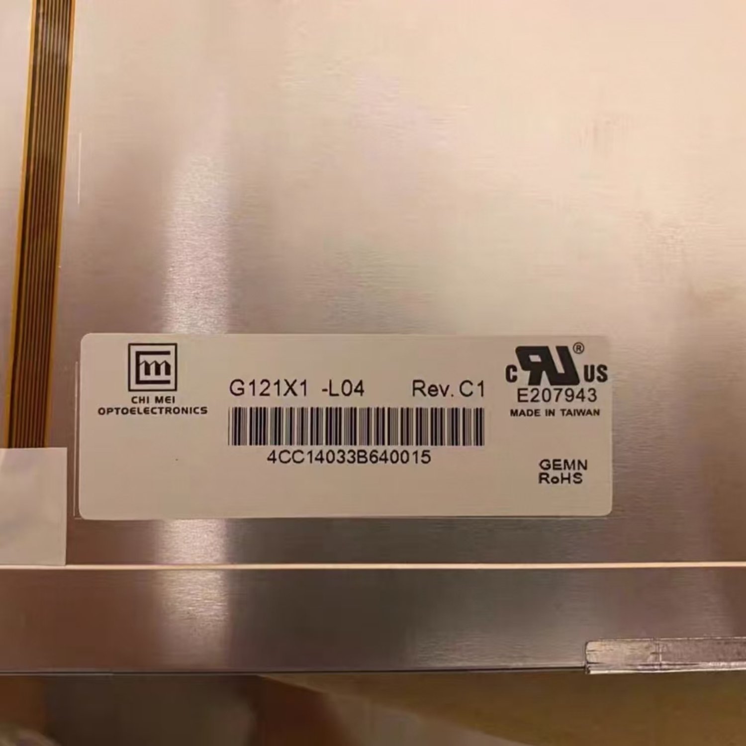 CHIMEI G121X1-L04 TFT-LCD Display Panel - Image 2