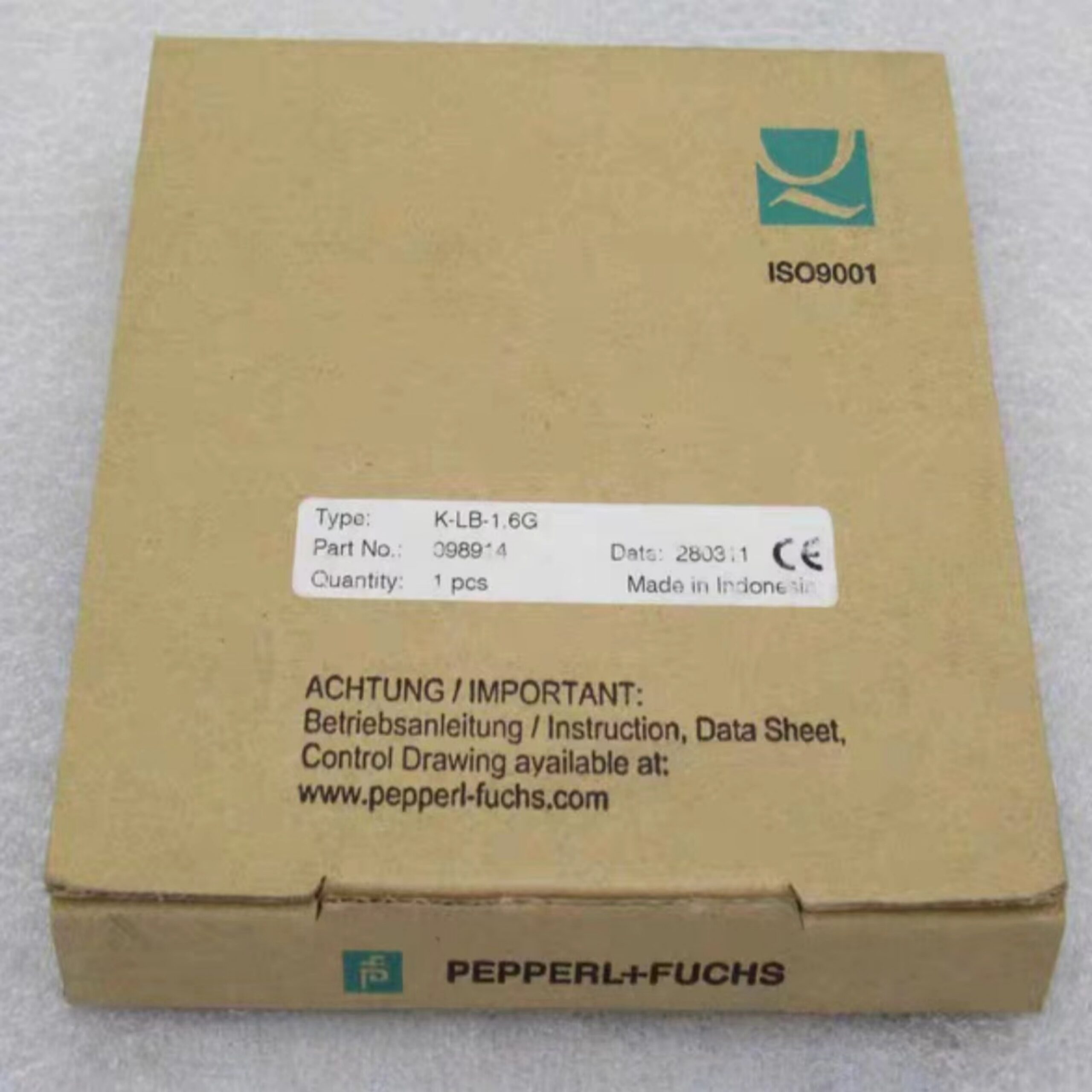 PEPPERL+FUCHS K-LB-1.6G Surge Protection Barrier