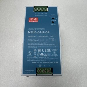 Mean Well NDR-240-24 industrial, slim-designed 240 Watt DIN rail power supply
