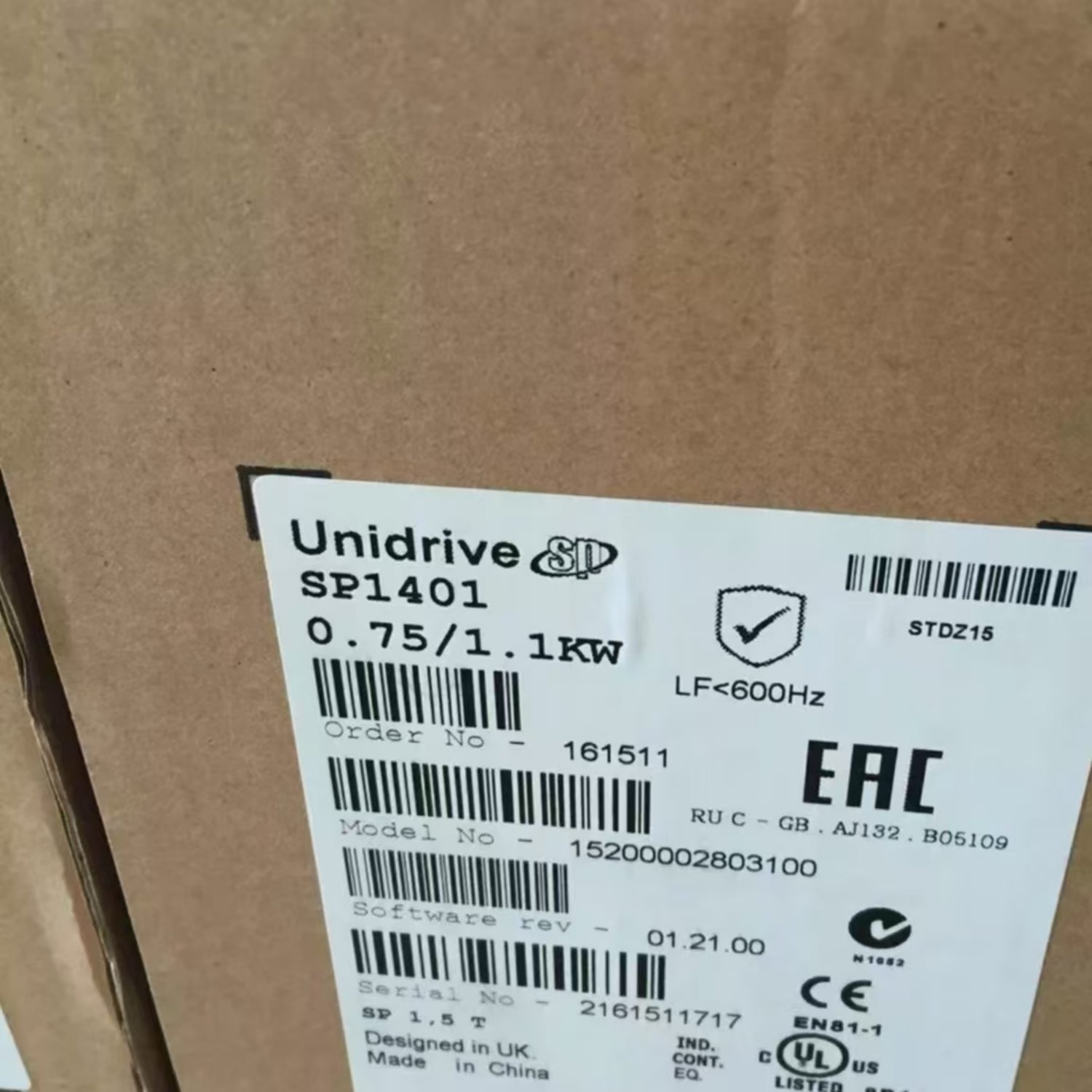 Emerson SP1401 Unidrive SP AC Drive
