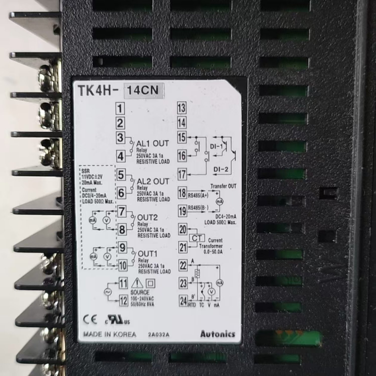Autonics TK4H-14CN High Performance PID Temperature Controller - Image 3