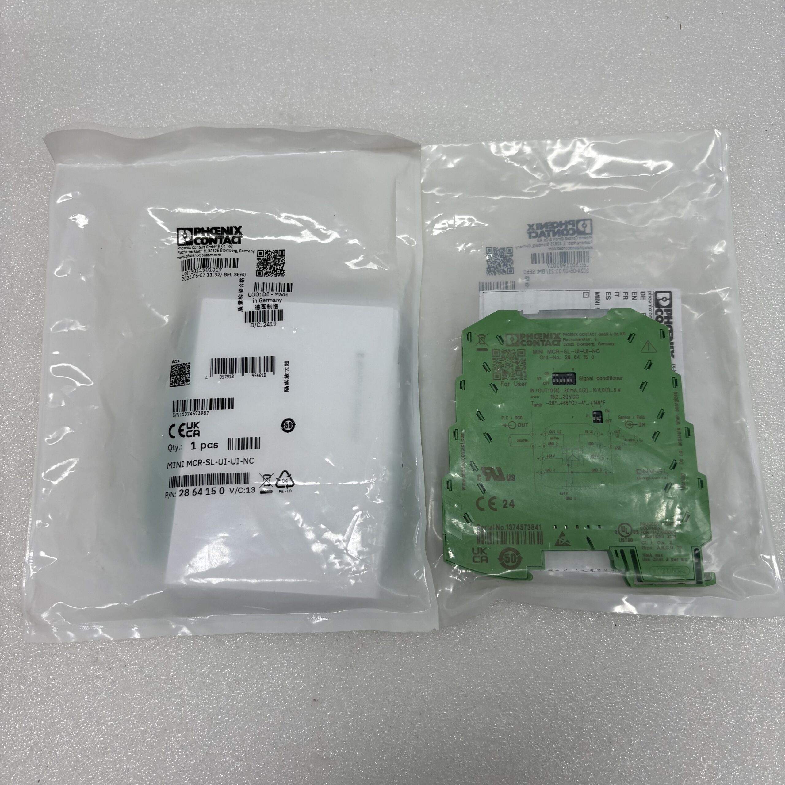 Phoenix Contact MINI MCR-SL-UI-UI-NC Analog Signal Conditioner – product view 3
