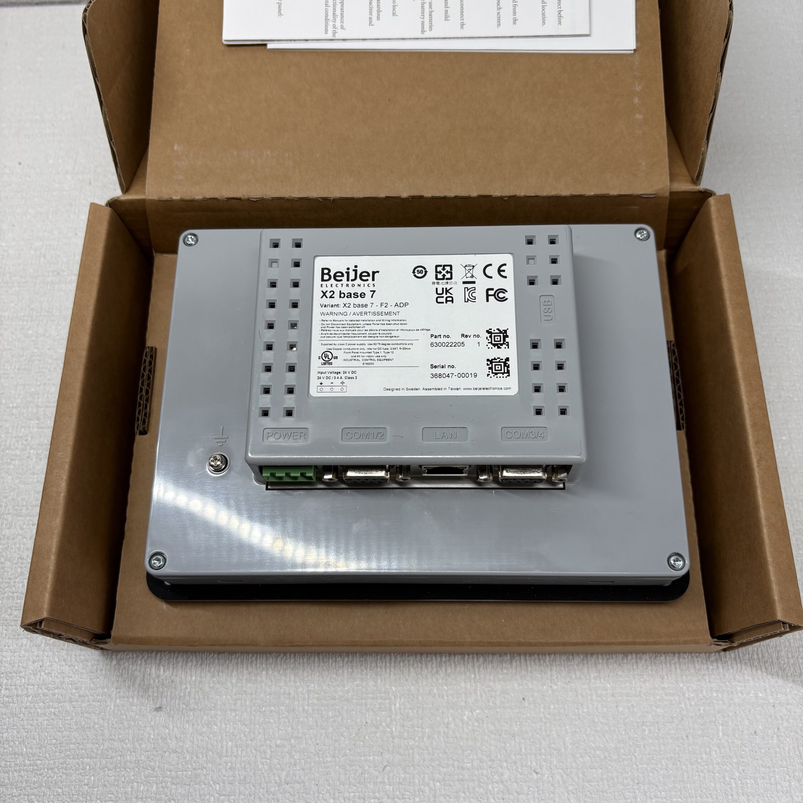 Beijer Electronics X2 base 7-F2-ADP Touchscreen Operator Panel – product view 3