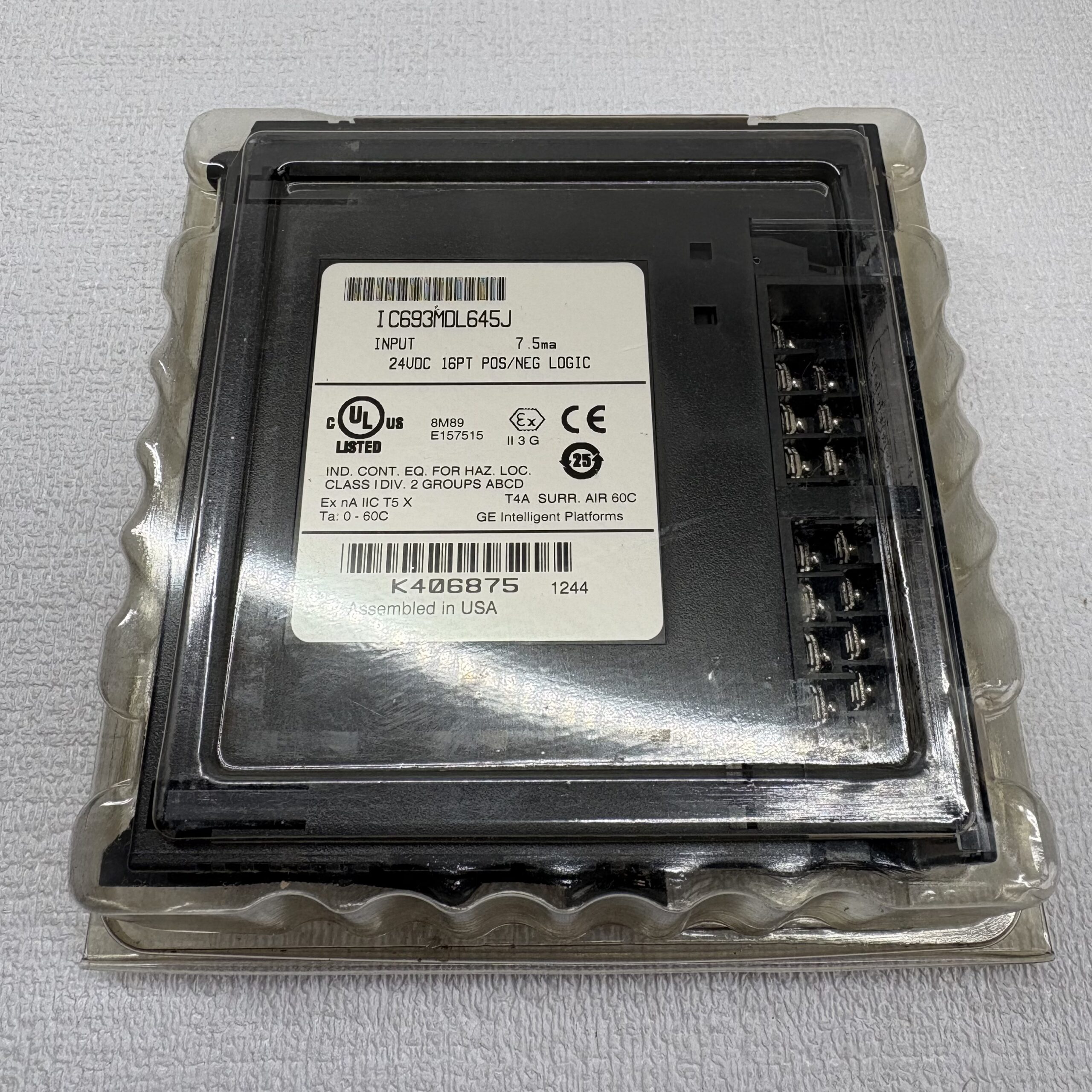 GE Fanuc IC693MDL645J DC Digital Input Module – product view 1